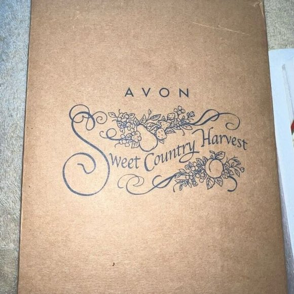 1980's Avon Sweet Country Harvest Spoon Rest Ceramic Fruit Pattern NOS - Picture 7 of 7